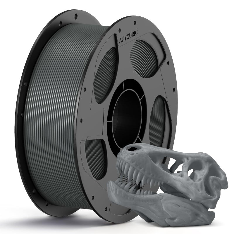 ANYCUBIC PLA 3D Printer Filament, 3D Printing PLA Filament 1.75mm Dimensional Accuracy +/- 0.02mm, 1KG Spool (2.2 lbs), Texture Grey - Image 1